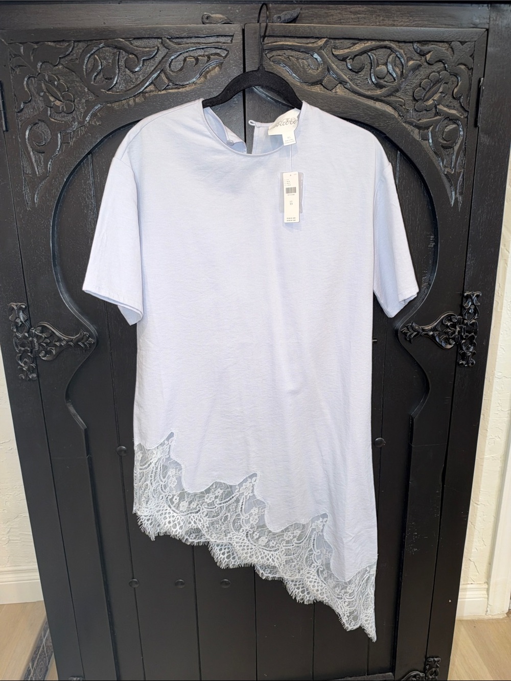 Mare Mare Light blue Lace Hem Dress